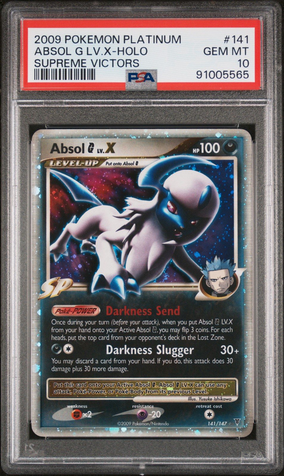 PSA 10 ABSOL LV.X 141/147 | POP 22 Supreme Victors Holo Pokemon Card – Photo 1