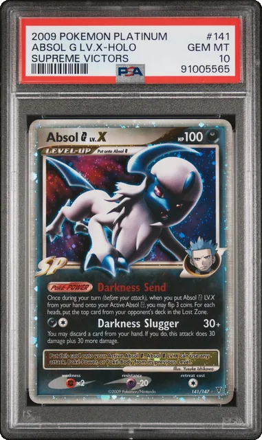PSA 10 ABSOL LV.X 141/147 | POP 22 Supreme Victors Holo Pokemon Card